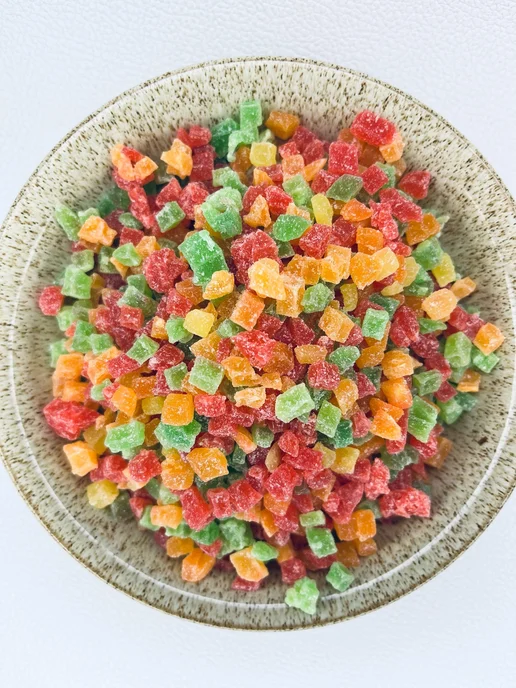 Сушеный ананас кубики 3х5 250 гр, 3x5, 250 г, фото 4