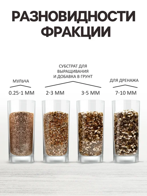 Вермикулит агровермикулит для растений 3 литра, в упаковке 2,7 кг, фото 4