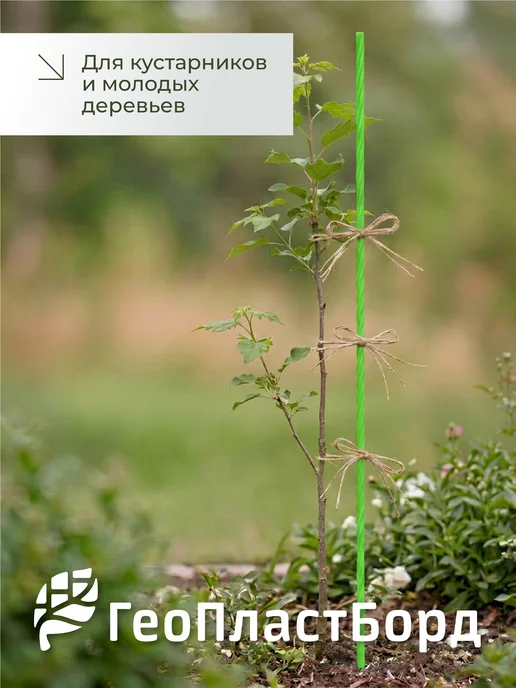 Колышки садовые композитные для подвязки растений, зеленый, фото 6