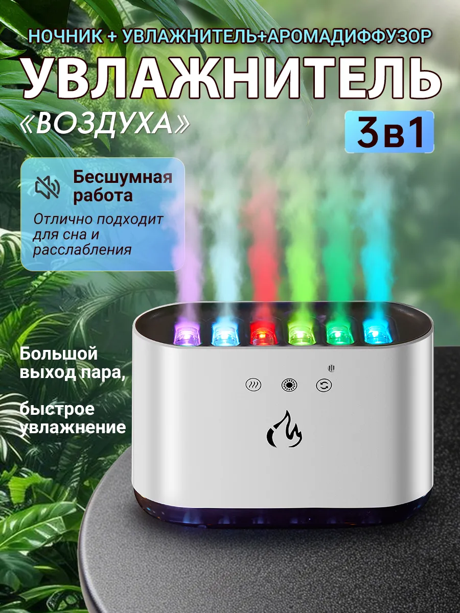 Увлажнитель воздуха для дома бесшумный с аромадиффузором