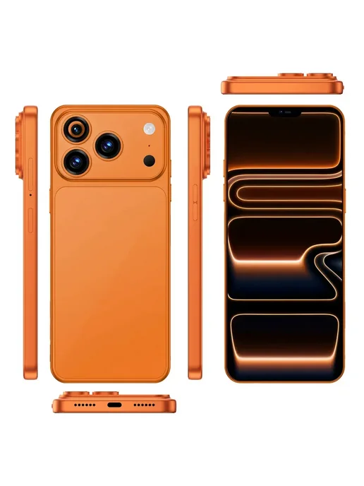 Смартфон Pro Max I17 Promax 1 ТБ, оранжевый, фото 5