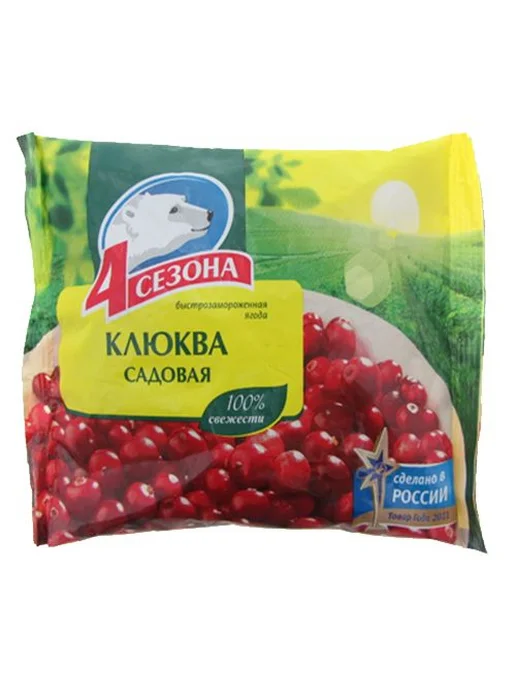 4 Сезона Клюква садовая 300 гр, 300 г