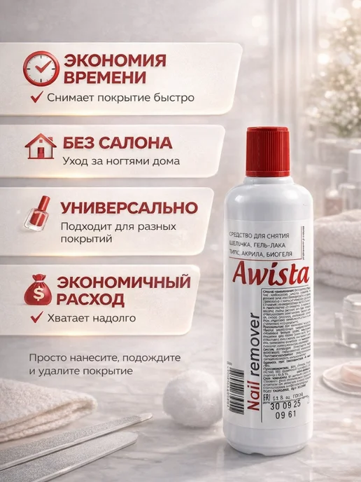 Замира4 Жидкость для снятия гель лака и шеллака, вариант, фото 2
