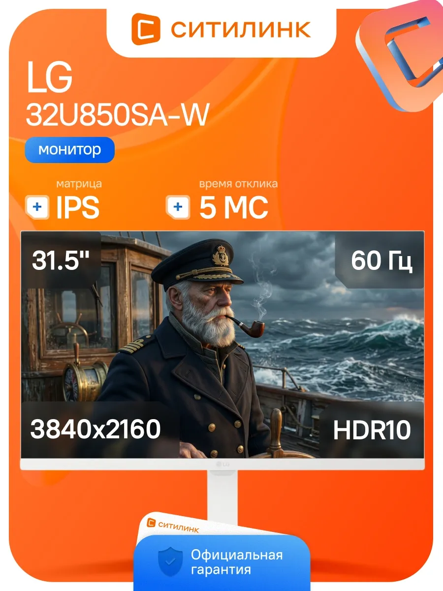 Монитор 31.5 Дюймов для офиса 4K 32U850SA-W LG 964017585 купить в интернет‑магазине Wildberries