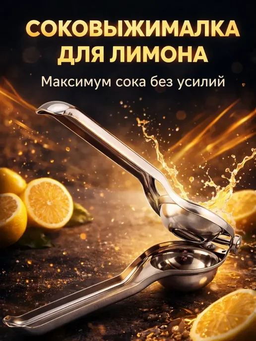 ГМ2026 Соковыжималка для лимона с контейнером и шкалой с фильтром, серый, фото 2