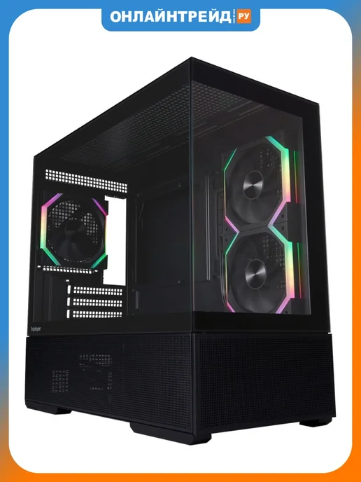 1stPlayer Корпус CV6 ARGB, черный, черный