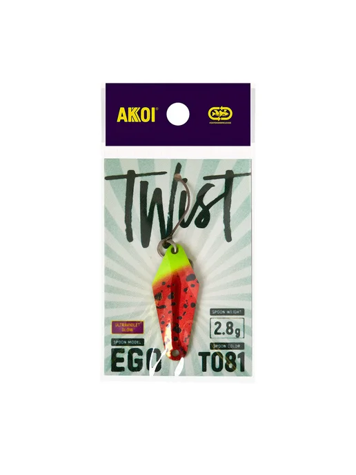 Akkoi Блесна TWIST EGO цвет T081 (2.8 г, крючок с бороздкой, 1 шт), 2,8 г, 1 шт, фото 2