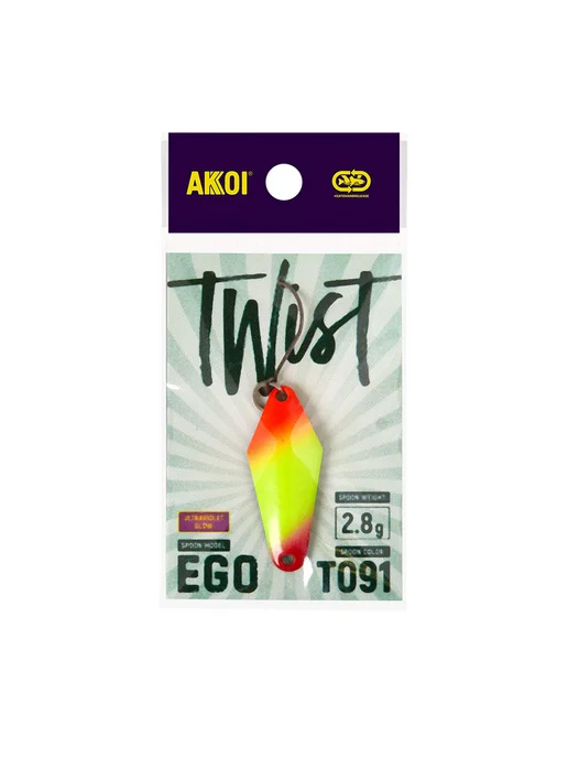 Akkoi Блесна TWIST EGO цвет T091 (2.8 г, крючок с бороздкой, 1 шт), 2,8 г, 1 шт, фото 2
