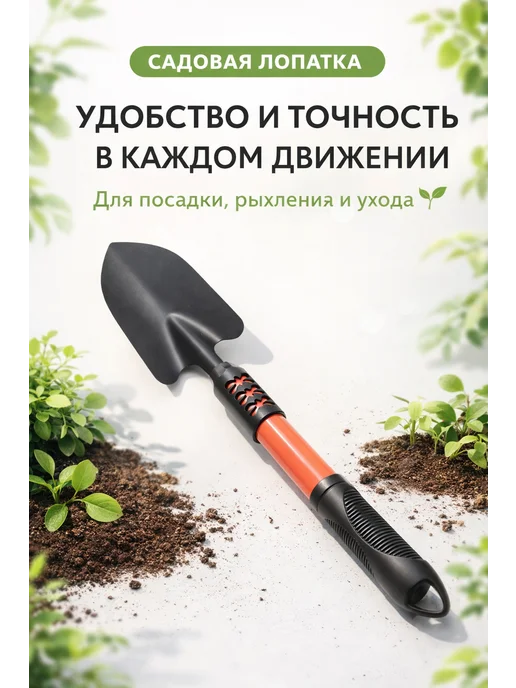исаб Садовая лопатка ручная металлическая для посадки, вариант