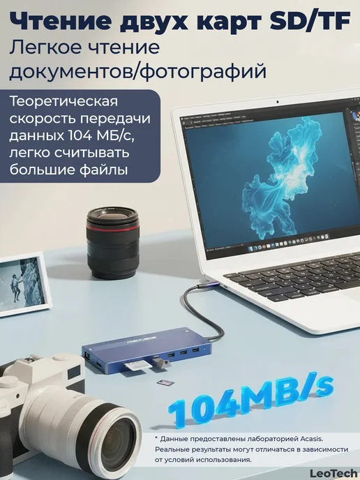 ACASIS Док-станция DS-0203, HDMI, USB-C, серый, фото 6