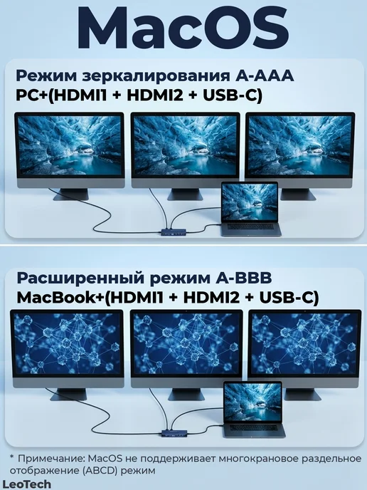 ACASIS Док-станция DS-0203, HDMI, USB-C, серый, фото 8