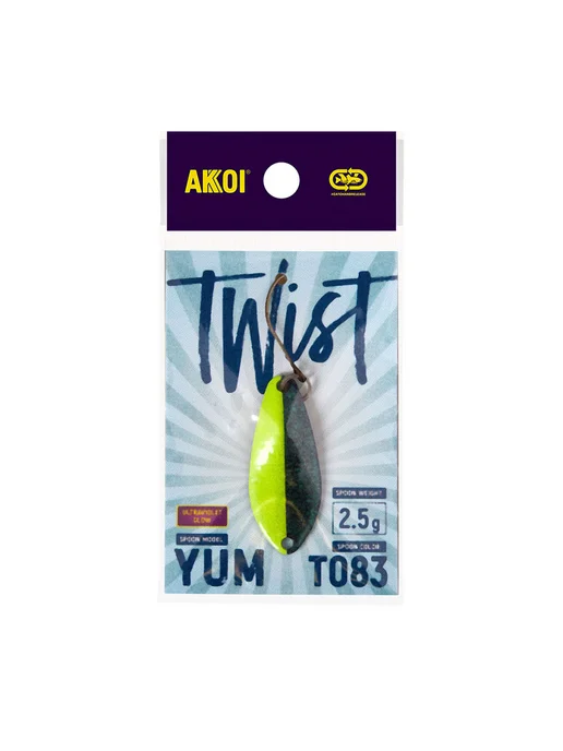Akkoi Блесна TWIST YUM цвет T083 (2.5 г, безбородый крючок, 1 шт), 2,5 г, 1 шт, фото 2