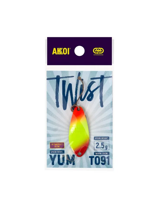 Akkoi Блесна TWIST EGO цвет T091 (2.8 г, крючок с бороздкой, 1 шт), 2,5 г, 1 шт, фото 2