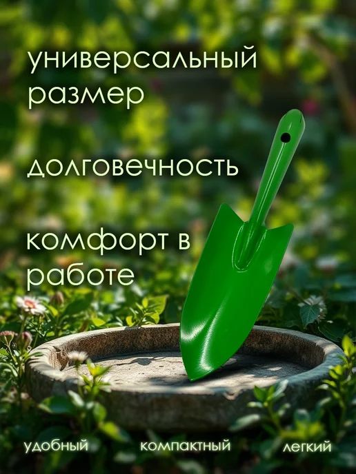 СКОБИС Набор совок посадочный + рыхлитель с пластиковыми ручками, 4 шт, фото 5