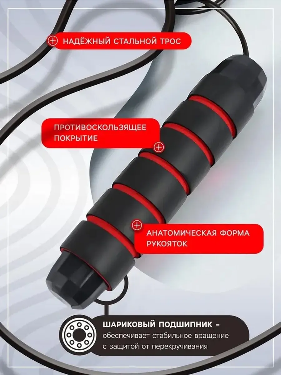Быстрая тренировочная скакалка для кросс-тренинга