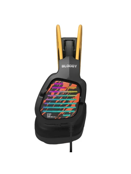 BLOODY Наушники с микрофоном G565 игровые 7.1 RGB USB, черный, фото 5