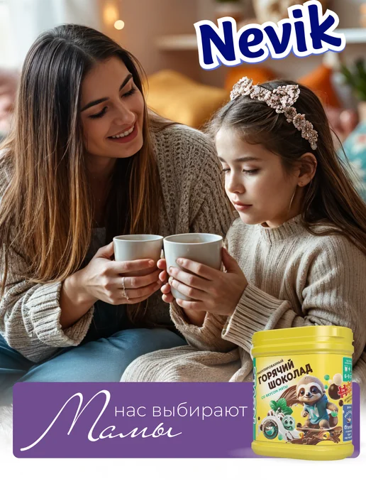 NEVIK какао-напиток, горячий шоколад мятный, 300 г, 300 г, фото 7