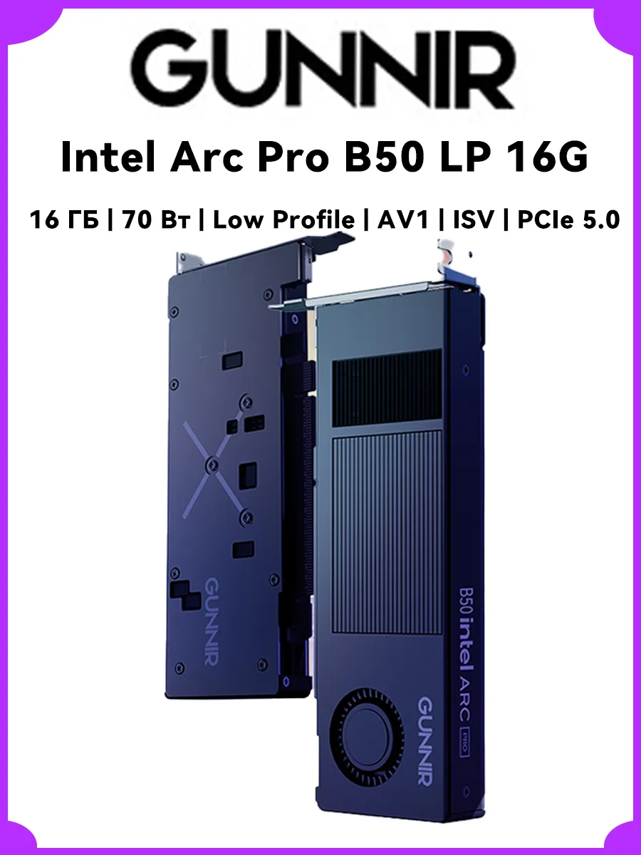 Видеокарта 16GB 70W Low Profile Single-Slot AV1