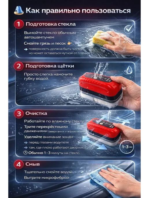 ТВОИ ПОКУПКИ3 Щетка для лобового стекла подготовка под антидождь, z1, вариант, фото 2