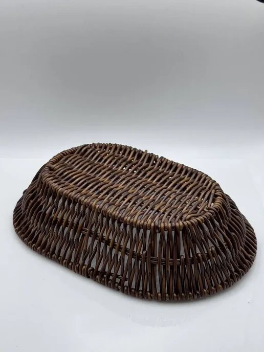 КЕВО1 Корзинка хлебница из ротанга, коричневый, фото 5