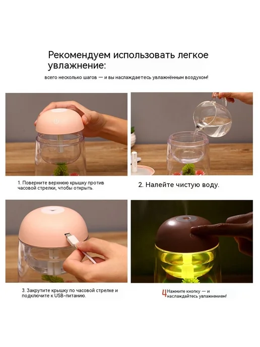 Увлажнитель Синий Без цветов и растений, синий, фото 3