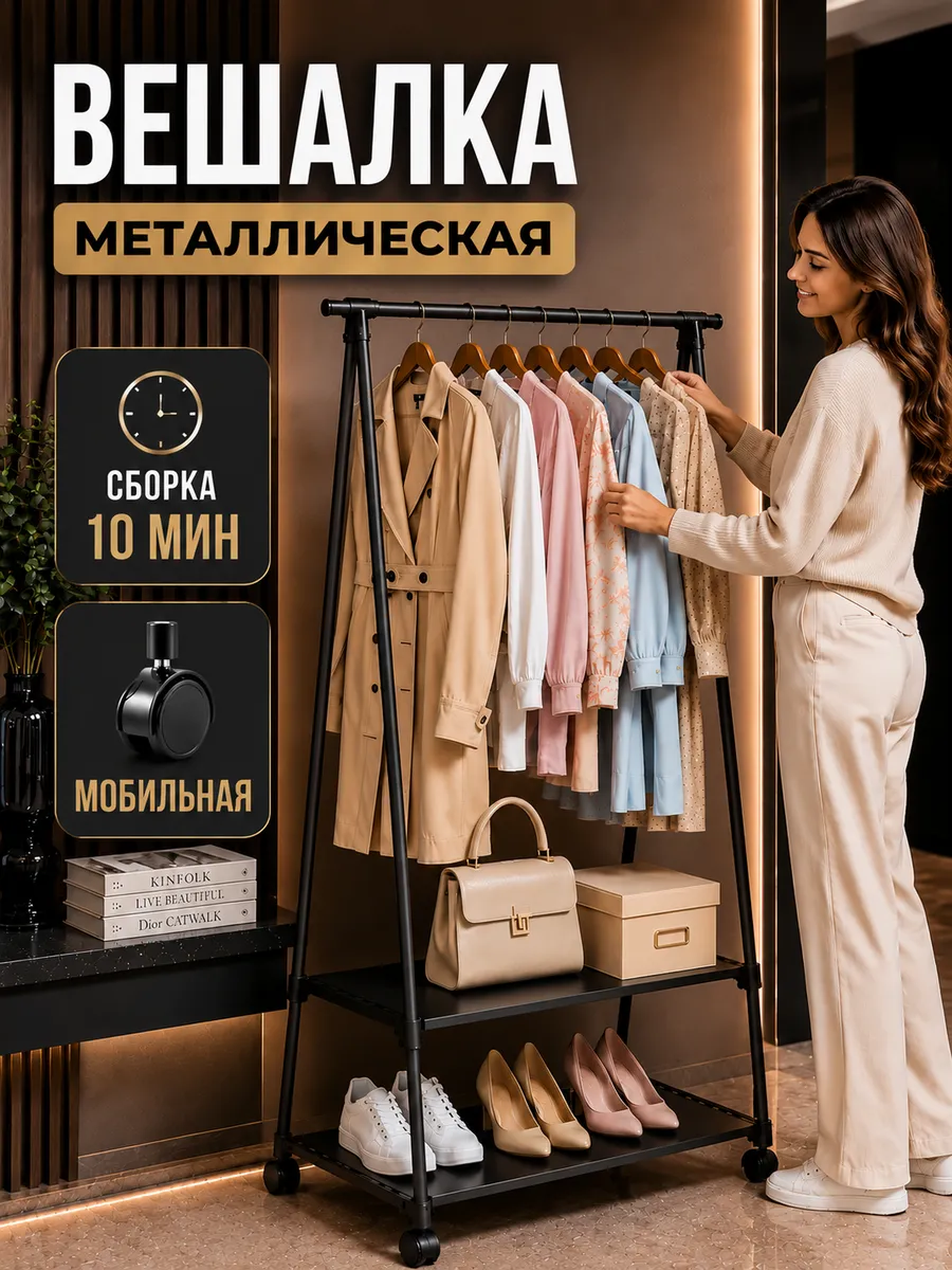 Вешалка напольная для одежды