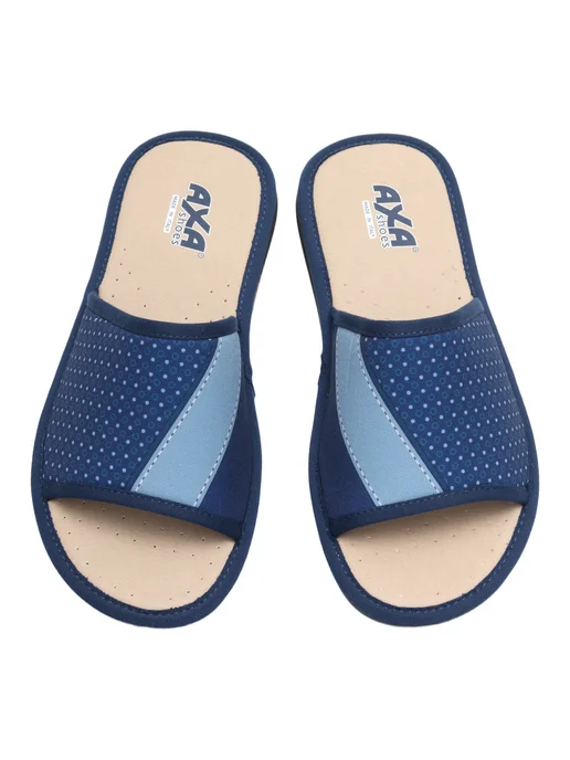 AXA shoes Тапочки домашние открытые дышащие, синий, фото 2