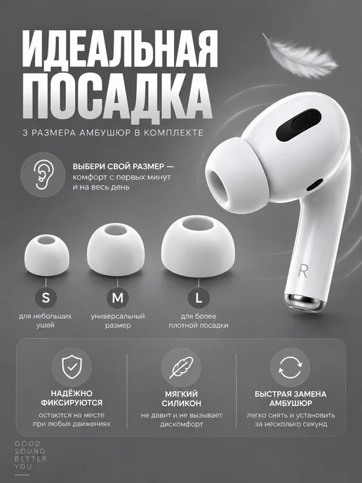 Наушники беспроводные A.PODS PRO 3, белый, фото 5