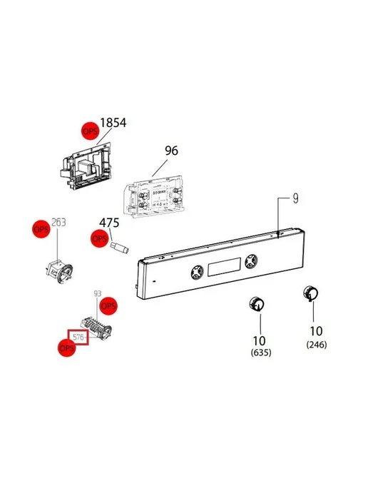 Нет бренда Корпус для переключателя духовки GRUNDIG, вариант, фото 3