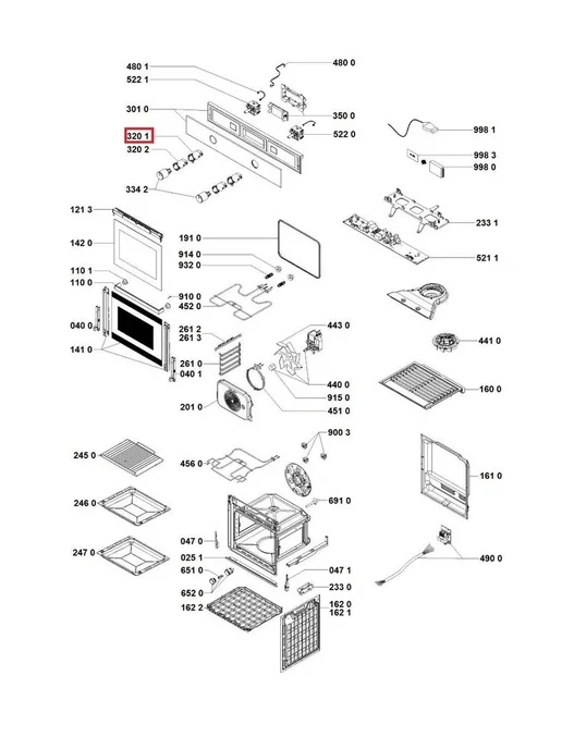 Нет бренда Корпус для переключателя духовки Indesit C00386686, вариант, фото 3