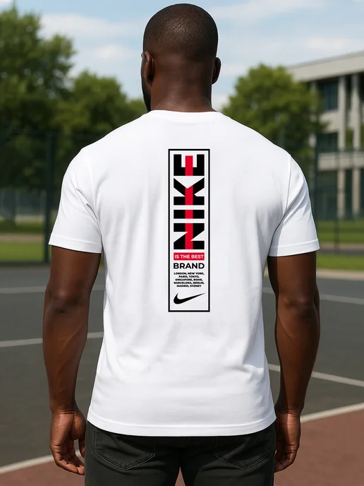 Nike Стильная футболка для тренировок, белый