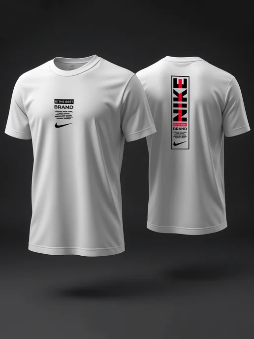 Nike Стильная футболка для тренировок, белый, фото 3