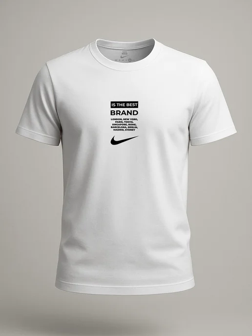 Nike Стильная футболка для тренировок, белый, фото 7