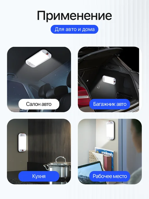 Плафон освещения салона авто светодиодный 48 диодов, вариант, фото 3