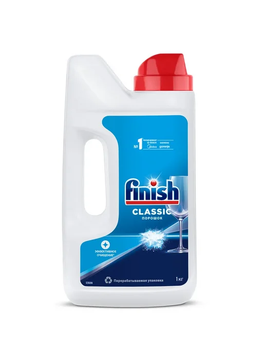 Finish Порошок для посудомоечных машин 1 кг, 2 шт, 1 кг, фото 2