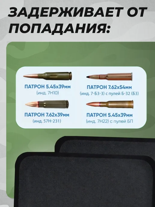 Yakeda Боковые бронеплиты для бронежилета БР 5 2шт, 2 шт, фото 3
