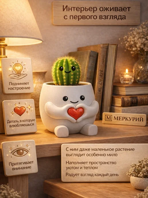 Горшок для цветов кактусов алое и суккулентов, вариант, фото 4
