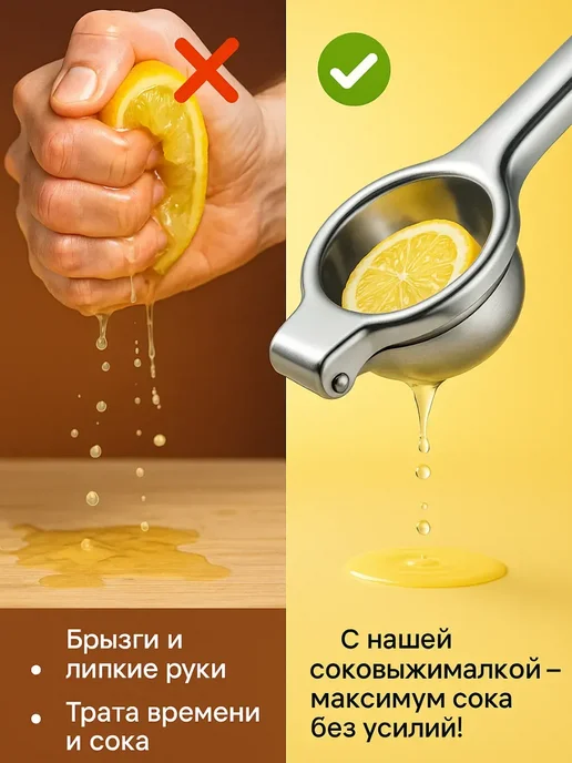 BILANO Пресс для лимона ручной из нержавеющей стали практичная, серый, фото 2