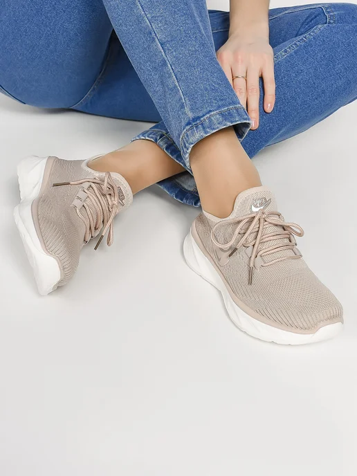 Nike Кроссовки легкие текстильные летние, розовый, фото 4