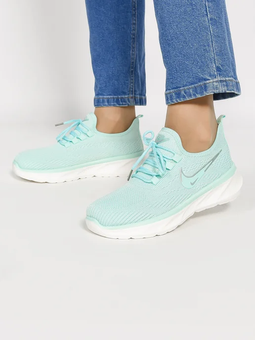 Nike Кроссовки легкие текстильные летние, голубой, фото 2
