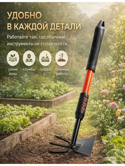 TAY.T Тяпка для огорода мотыга рыхлитель, вариант, фото 2