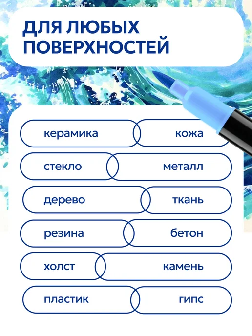 P&M Market Акриловые маркеры для рисования 36 цветов, 48 цв., фото 4