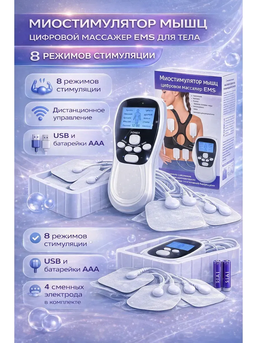 Электроды для миостимулятора, липучки
