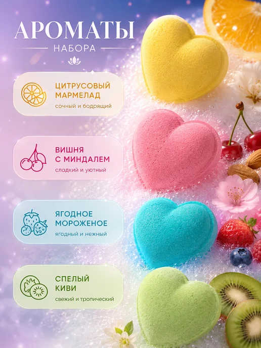 Bomb Moments Бомбочки для ванны набор в виде пончиков мерц, вариант, фото 3