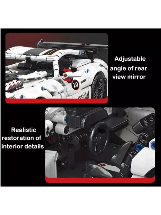 LEGO Конструктор Машинка Dodge Viper 1060 деталей, вариант, фото 8