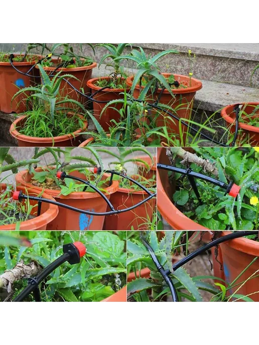 1001db Капельный полив 15 м система для теплицы и огорода, 15 м, фото 2