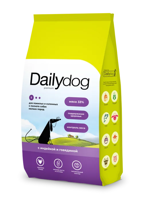 Сухой корм Dailydog для собак, мелкие, индейка, 1,5 кг, фото 2
