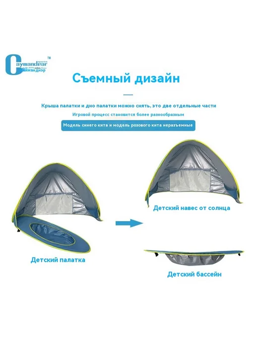 Палатка Акула желтая Одиночный, желтый, фото 6