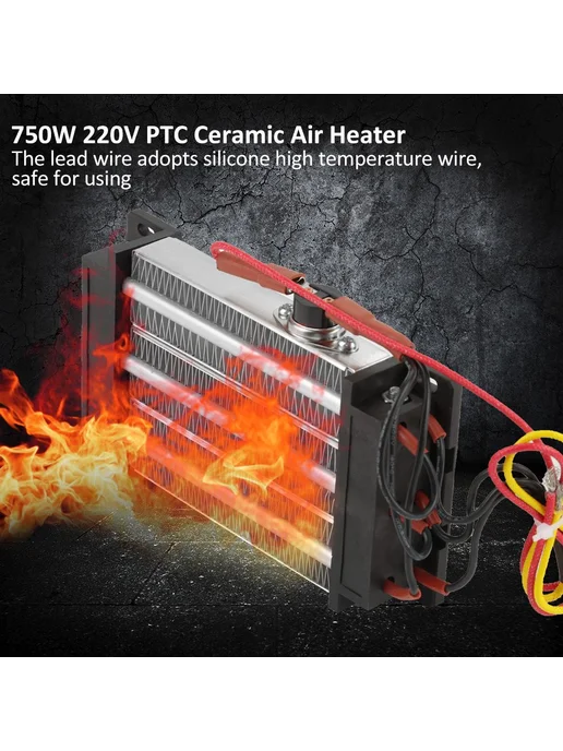 Нагревательный элемент PTC 750W керамика, размер 140 76 мм, 750 Вт, фото 2