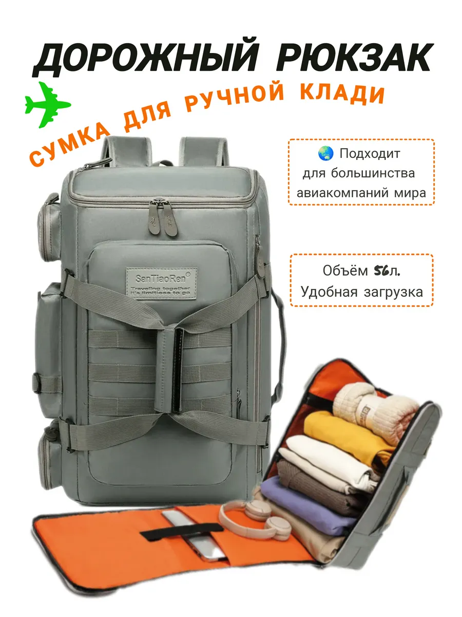 Сумка рюкзак дорожный для ручной клади
